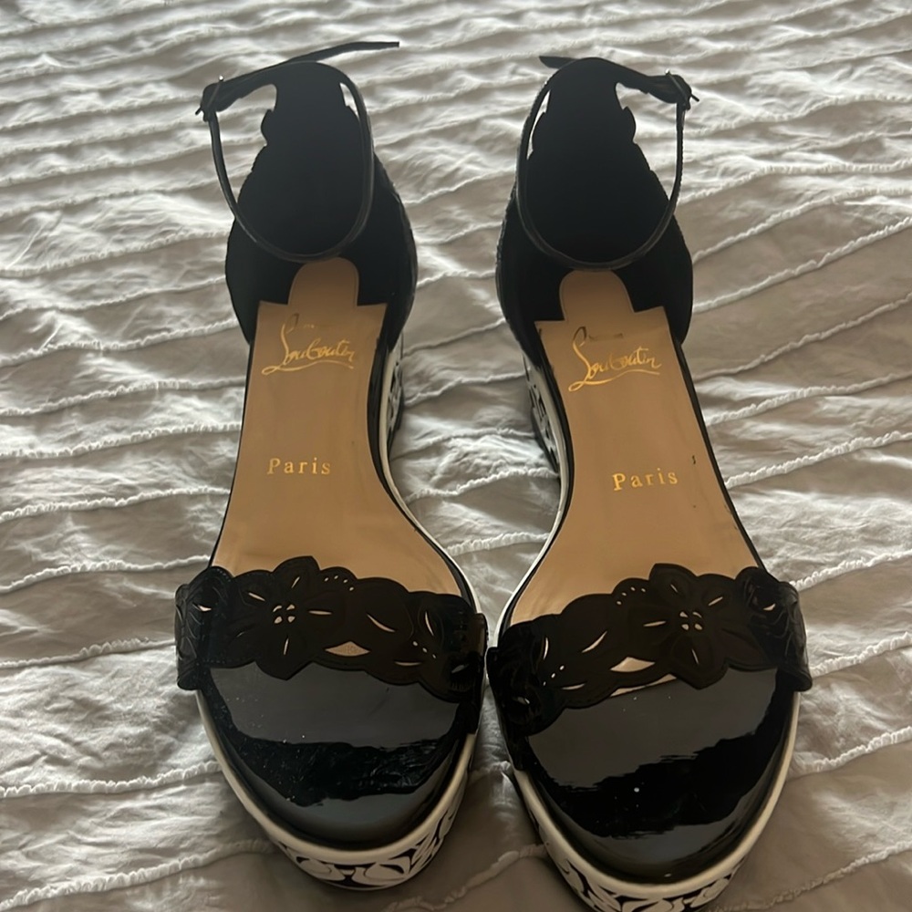 Size 38 Christian Louboutin platforms